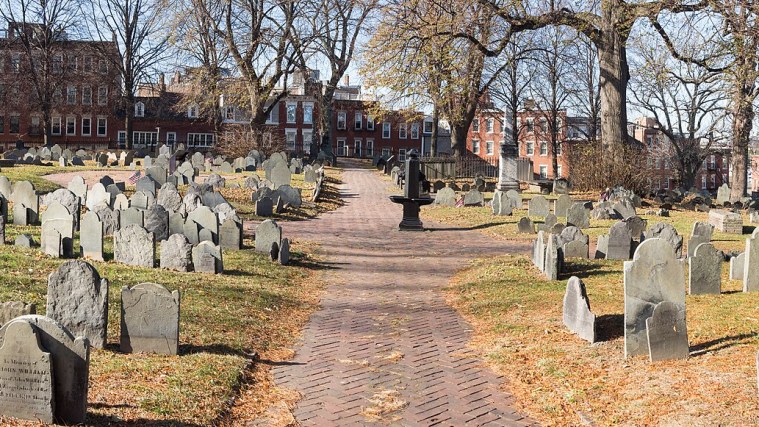 Copp's Hill Burying Ground - A View Across the River