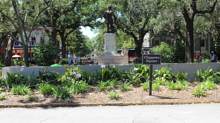 Chippewa Square - Oglethorpe Stands Guard