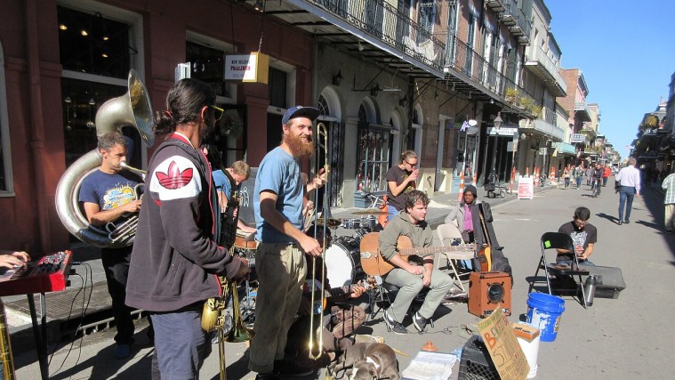 Royal Street - Galleries, Ironwork and Street Music