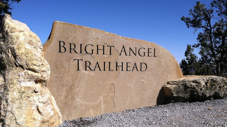 Bright Angel Trailhead - The Old Path Down