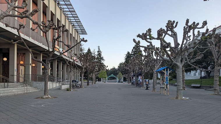 Sproul Plaza and Sather Gate - Birthplace of Free Speech
