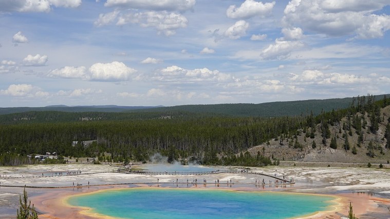 Grand Prismatic Overlook - The Rainbow From Above
