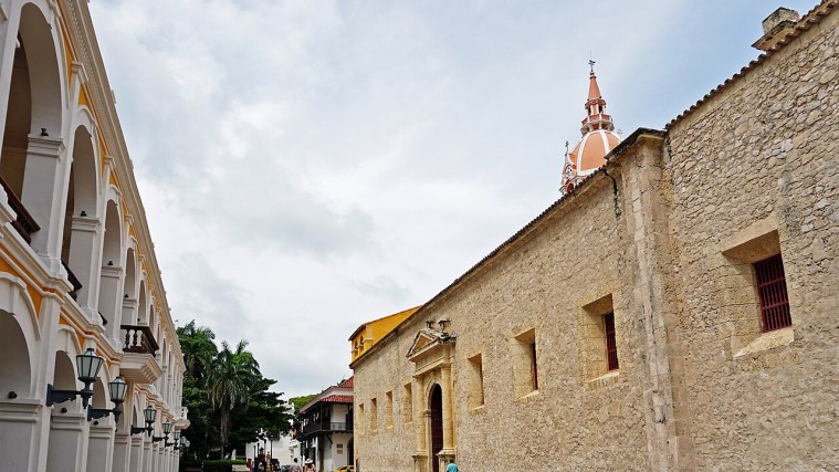 Cathedral and Plaza de Bolivar - Shade, Stone and Gold