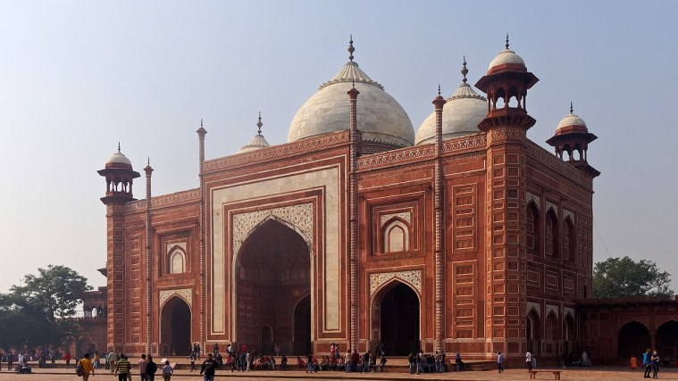 The Taj Mahal Mosque - Facing West to Pray
