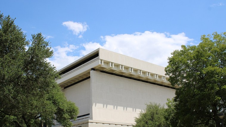 LBJ Presidential Library - Travertine Monument