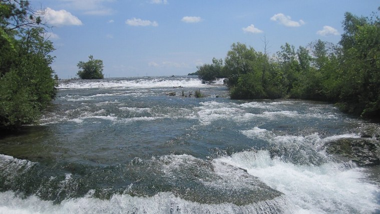 Three Sisters Islands - Beside the Upper Rapids